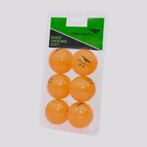Kit c/ 6 Bolas de Tênis de Mesa Penalty Laranja Kit c/ 6 Bolas de Tênis de Mesa Penalty Laranja