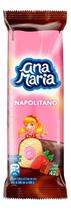 Kit c/ 6 Bolo Ana Maria de napolitano e creme de morango 42g