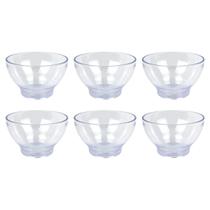 Kit C/6 Bowl Tigela Multiuso Pequeno Em PS Cristal 150ml