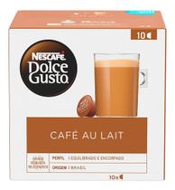 Kit c/ 6 Cafe Em Capsula Nescafe Dolce Gusto Cafe Au Lait