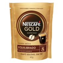 Kit c/ 6 Cafe Nescafe Soluvel Gold Equilibrado Sache 40g