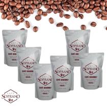 Kit c/ 6 café soprano gourmet 500g - moído