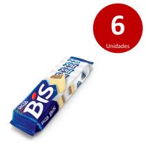 Kit C/6 Caixas Chocolate Bis Lacta 100g - Branco