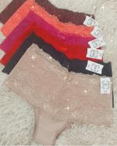 Kit c/6 calça pala com renda P M G GG. Val moda íntima Kit c/6 calça pala com renda P M G GG. Val moda íntima