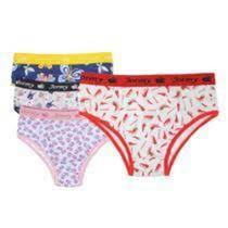 Kit c/6 Calçinhas infantil Linda Flor