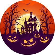 Kit C 6 Capas Para Sousplat Halloween 35cm Microfibra