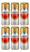 Kit C/6 Cerveja Amstel 350ml Sleek Puro Malte