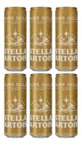 Kit C/6 Cerveja Stella Artois Pure Gold Lata 350ml Sleek Kit C/6 Cerveja Stella Artois Pure Gold Lata 350ml Sleek