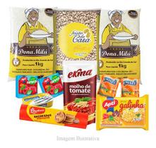 Kit C/ 6 Cesta Básica De Alimentos Completa 11 Itens Doação