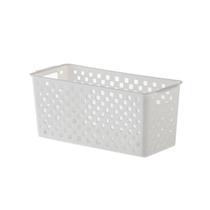 kit c/6 Cesto Organizador Quadratta Branco 27x12cm