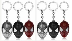 Kit c/ 6 Chaveiros Metal Atacado Marvel Mascara Homem Aranha cor: Modelo 1 Kit c/ 6 Chaveiros Metal Atacado Marvel Mascara Homem Aranha cor: Modelo 1