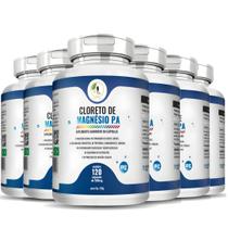 KIT C/6 Cloreto de Magnésio Pa - 120 Cáps - Fits Life