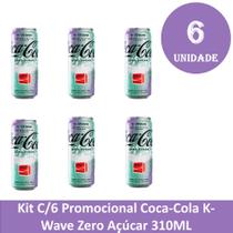Kit C/6 Coca-Cola K-Wave Zero Açúcar 310ML