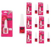 Kit C/6 Colas Unha Postiça Top Nail Manicure Profissional