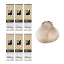 Kit C/6 Colorações Prof Color Nano Infusion 12.89 Louro Ex Claro Pérola Yamá