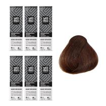 Kit C/6 Colorações Prof Color Nano Infusion 5.17 Castanho Claro Acinzen Marrom