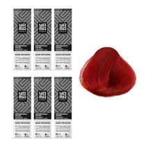 Kit C/6 Colorações Prof Color Nano Infusion 8.66 Louro Claro Vermelho Yamá Kit C/6 Colorações Prof Color Nano Infusion 8.66 Louro Claro Vermelho Yamá