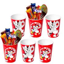 Kit c/ 6 Copo Infantil da Minnie Mouse Disney 320ML Vermelho Kit c/ 6 Copo Infantil da Minnie Mouse Disney 320ML Vermelho