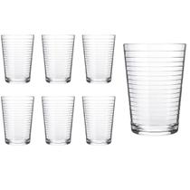 Kit C/6 Copos Arizona Transparente De Vidro 200ml