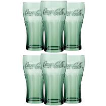 Kit c/6 Copos Coca-cola 470ml Contour Nadir Figueiredo Verde Kit c/6 Copos Coca-cola 470ml Contour Nadir Figueiredo Verde