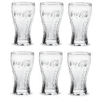 Kit c/6 Copos Coca-cola 470ml Contour Nadir Vidro Transp. Kit c/6 Copos Coca-cola 470ml Contour Nadir Vidro Transp.