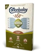 Kit c/ 6 Cotonete Haste Flexivel Ecologica Cottonbaby 75un