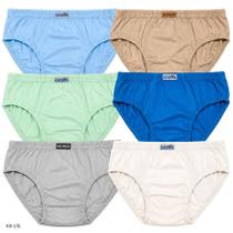 Kit c/6 Cueca Infantil Lisa Geofan