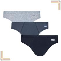 kit C/6 Cueca Slip Lupo masculina De Algodão 00515-089