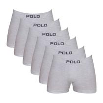 Kit C/6 Cuecas Boxer Polo 781 Algodão Masculina Sortido
