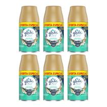 Kit C/6 Desodorizador Glade Automatic Spray Refil Frescor de Águas Florais 260ml