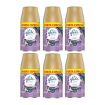 Kit C/6 Desodorizador Glade Automatic Spray Refil Lavanda e Vanilla 260ml