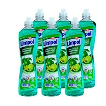 Kit c/ 6 detergentes limpol gel limao e verbena 400g