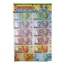 Kit c/ 6 Dinheirinho de brinquedo 66 cedulas