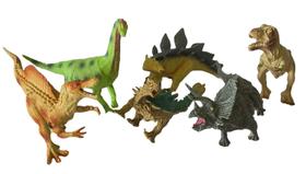 Kit c/ 6 Dinossauros Brinquedo Infantil Sortidos Kit c/ 6 Dinossauros Brinquedo Infantil Sortidos