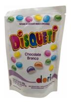 Kit c/ 6 Disqueti Chocolate Branco 100g Dori