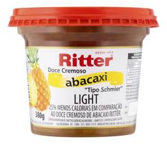 Kit c/ 6 Doce Cremoso Schmier Abacaxi Light Ritter Pote 380g