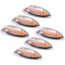 Kit C/6 Embalagem Descartável Delivery Barca Sushi E Açai GG Kit C/6 Embalagem Descartável Delivery Barca Sushi E Açai GG