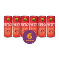 Kit c/ 6 Energético Organique Energy Drink Sabor Frutas Vermelhas 269ml