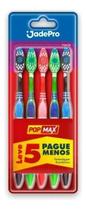 Kit c/ 6 Escova Dental Jade Pro Pop Max Kit C/5