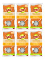 Kit C/6 Esponja Antibac Louças Delicadas Scotch Brite
