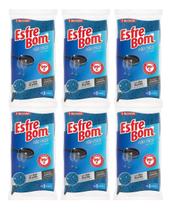 Kit C/6 Esponja Multiuso Não Risca Esfrebom Bettanin