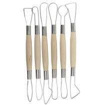 Kit c/ 6 Esteca Metal e Madeira para Corte Sinoart Sft060 Kit c/ 6 Esteca Metal e Madeira para Corte Sinoart Sft060