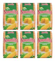 Kit C/6 Farinha De Milho Flocada Bonomilho Cuscuz 500g Kit C/6 Farinha De Milho Flocada Bonomilho Cuscuz 500g
