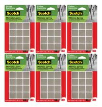 Kit C/6 Feltro Protetor Quadrado Marrom 25x25mm 3m 12 Peças