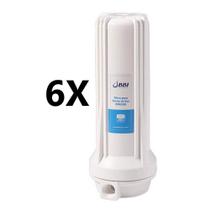 Kit C/ 6 Filtro Agua 9 3/4 Ponto De Uso Pou Carvão Bbi 230/BR Kit C/ 6 Filtro Agua 9 3/4 Ponto De Uso Pou Carvão Bbi 230/BR