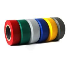Kit C/ 6 Fitas Isolante Pvc 20 Metros Colorida