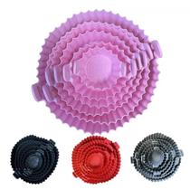 Kit C/6 Formas de Silicone Para Air fryer Tamanho Variados Kit C/6 Formas de Silicone Para Air fryer Tamanho Variados