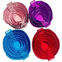 Kit C/6 Formas de Silicone Tamanho variados Reutilizável Protetor Assadeira Com Alça Kit C/6 Formas de Silicone Tamanho variados Reutilizável Protetor Assadeira Com Alça