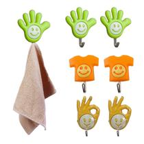 Kit c/ 6 Ganchos Adesivos para Sala Cozinha Sem Prego Multiuso Impermeável Kit c/ 6 Ganchos Adesivos para Sala Cozinha Sem Prego Multiuso Impermeável