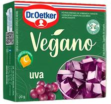 Kit c/ 6 Gelatina Vegana Uva Oetker 20g